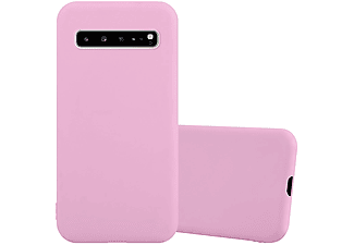 carcasa de móvil  - Funda flexible para móvil - Carcasa de TPU Silicona ultrafina CADORABO, Samsung, Galaxy S10 5G, candy rosa