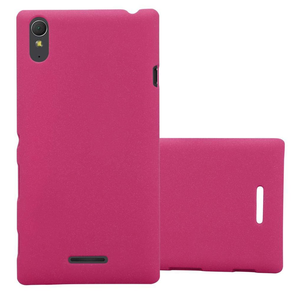 Sony, Case FROSTY Frosty Hard im Style, PINK Hülle Xperia T3, Backcover, CADORABO