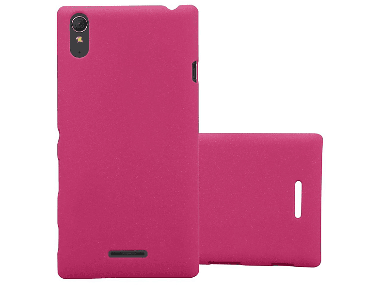 CADORABO Hülle im Hard Case Frosty Style, Backcover, Sony, Xperia T3, FROSTY PINK