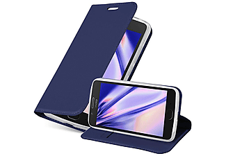 carcasa de móvil Funda libro para Móvil - Carcasa protección resistente de estilo libro;CADORABO, Motorola, MOTO G5, classy azul oscuro
