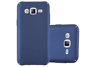 carcasa de móvil Funda rígida para móvil de plástico duro – Carcasa Hard Cover protección;CADORABO, Samsung, Galaxy J5 2015, metal azul