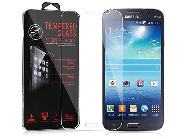 CADORABO Schutzglas Tempered Glas Schutzfolie(für Samsung Galaxy MEGA 5.8)