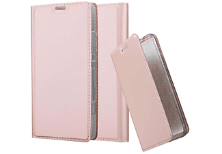 carcasa de móvil Funda libro para Móvil - Carcasa protección resistente de estilo libro;CADORABO, Sony, Xperia SP, classy oro rosa