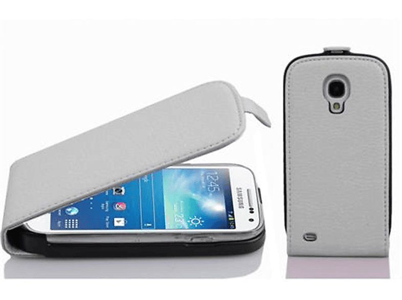 CADORABO Schutzhülle im Flip S4 WEIß MINI, Galaxy Style, Cover, Samsung, MAGNESIUM Flip
