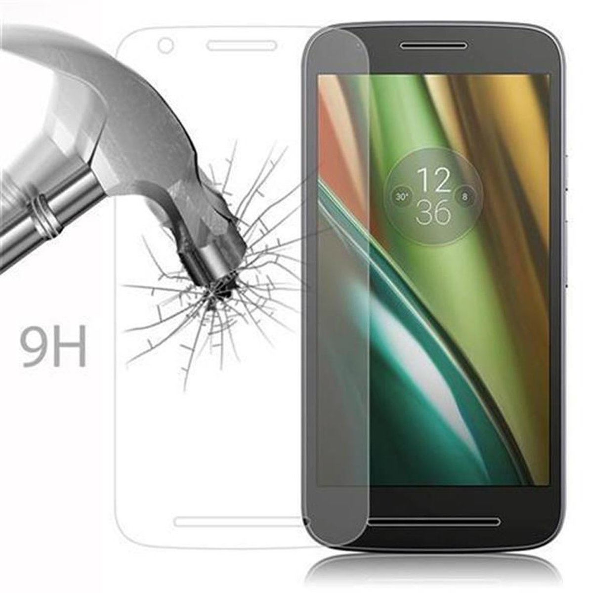 E3) MOTO Glas Schutzfolie(für CADORABO Motorola Schutzglas Tempered