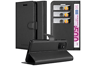 carcasa de móvil Funda libro para Móvil - Carcasa protección resistente de estilo libro;CADORABO, Samsung, Galaxy A91, negro fantasma
