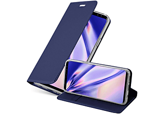 carcasa de móvil Funda libro para Móvil - Carcasa protección resistente de estilo libro;CADORABO, Samsung, Galaxy S9, classy azul oscuro