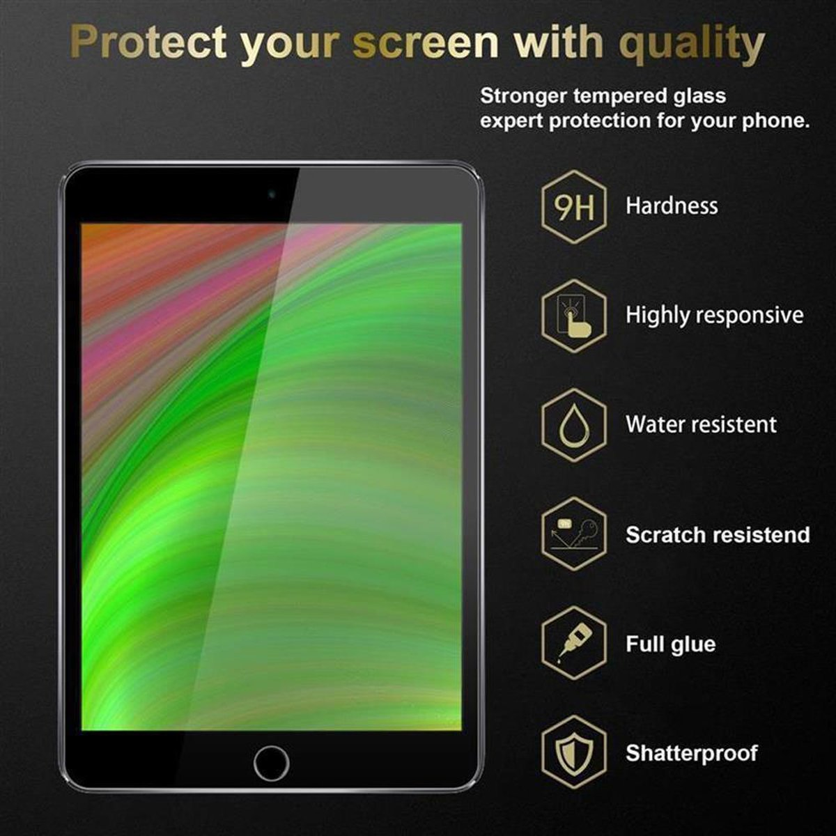 CADORABO Apple MINI MINI 2 / Schutzfolie(für MINI iPad Schutzglas 3) Tablet /