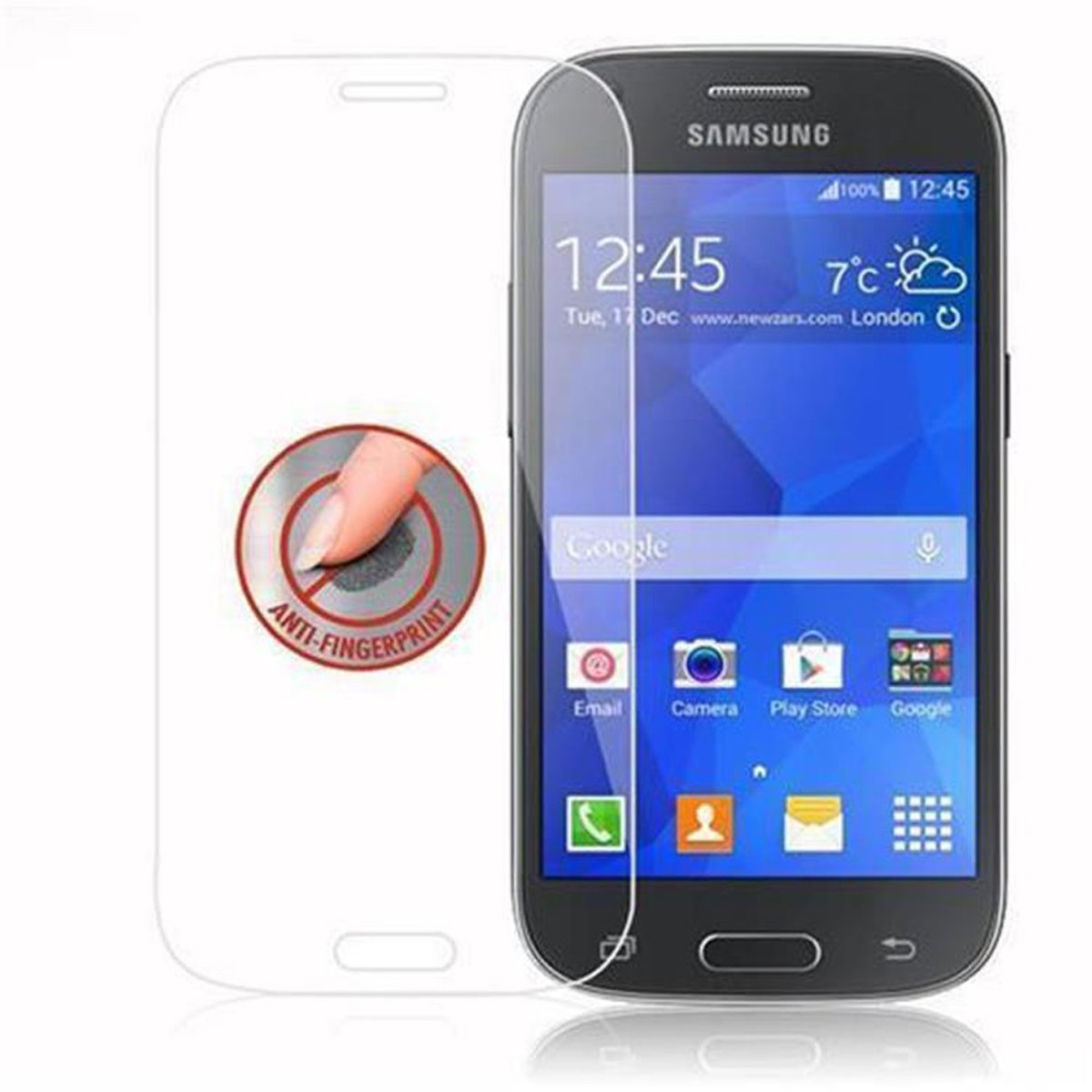 CADORABO Schutzglas Glas Galaxy Tempered Samsung Schutzfolie(für STYLE) ACE
