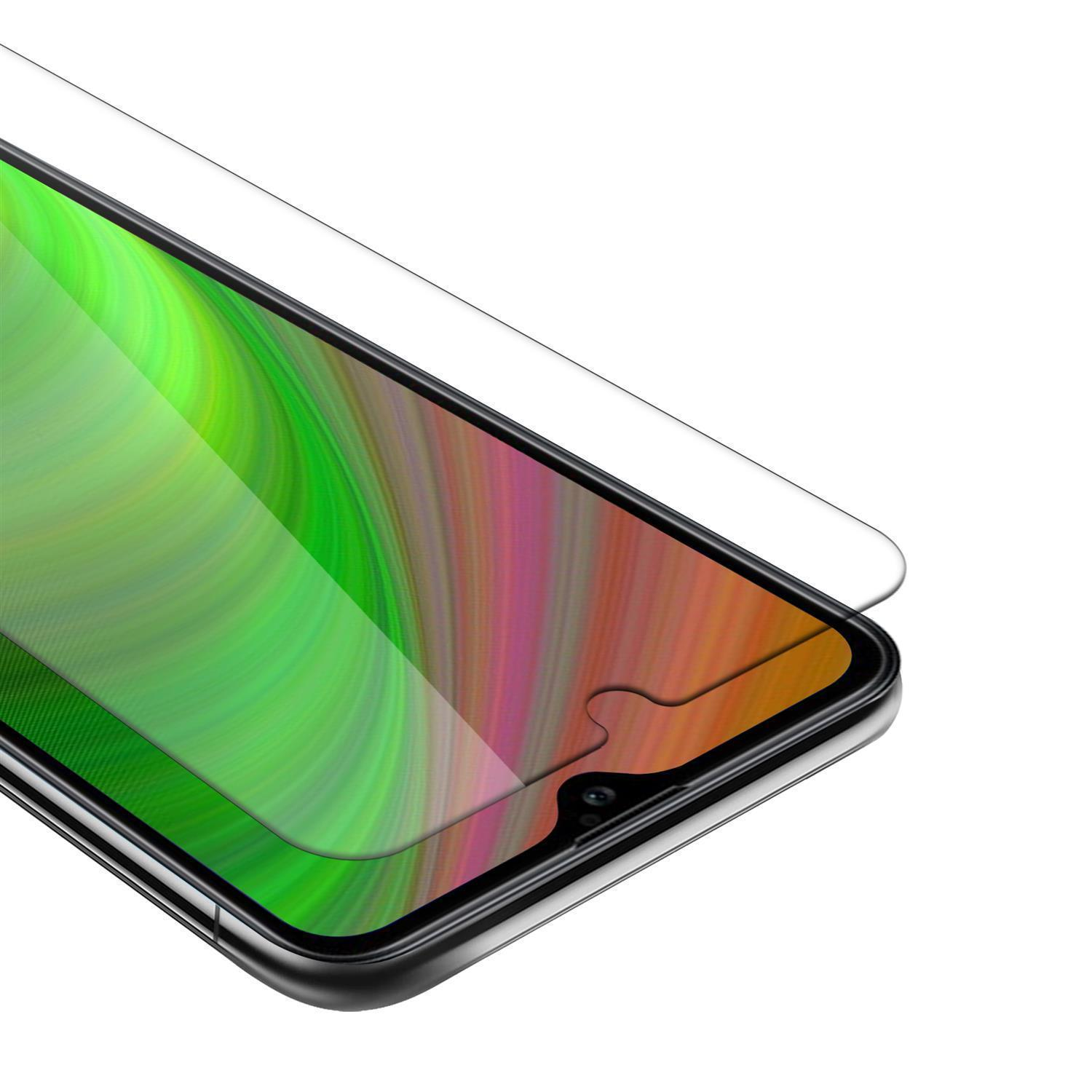 Schermo del telefono con protezione per lo schermo. La protezione è trasparente.