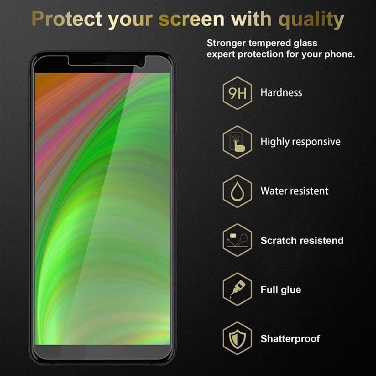 HTC U11 Tempered Glas Schutzglas CADORABO PLUS) Schutzfolie(für
