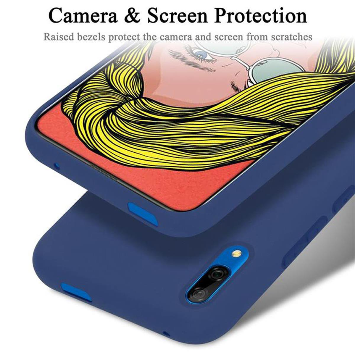 Style, Z BLAU LIQUID SMART Hülle PLUS, Enjoy P CADORABO Silicone Liquid Y9 2019 im / Huawei, Backcover, Case PRIME 10 /