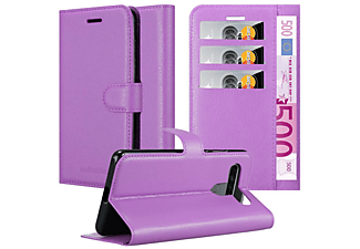 carcasa de móvil  - Funda libro para Móvil - Carcasa protección resistente de estilo libro CADORABO, LG, K61, violeta de manganeso