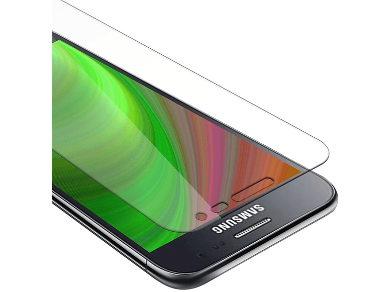 CADORABO Schutzglas Tempered Glas Schutzfolie(für Samsung Galaxy J2 2015)