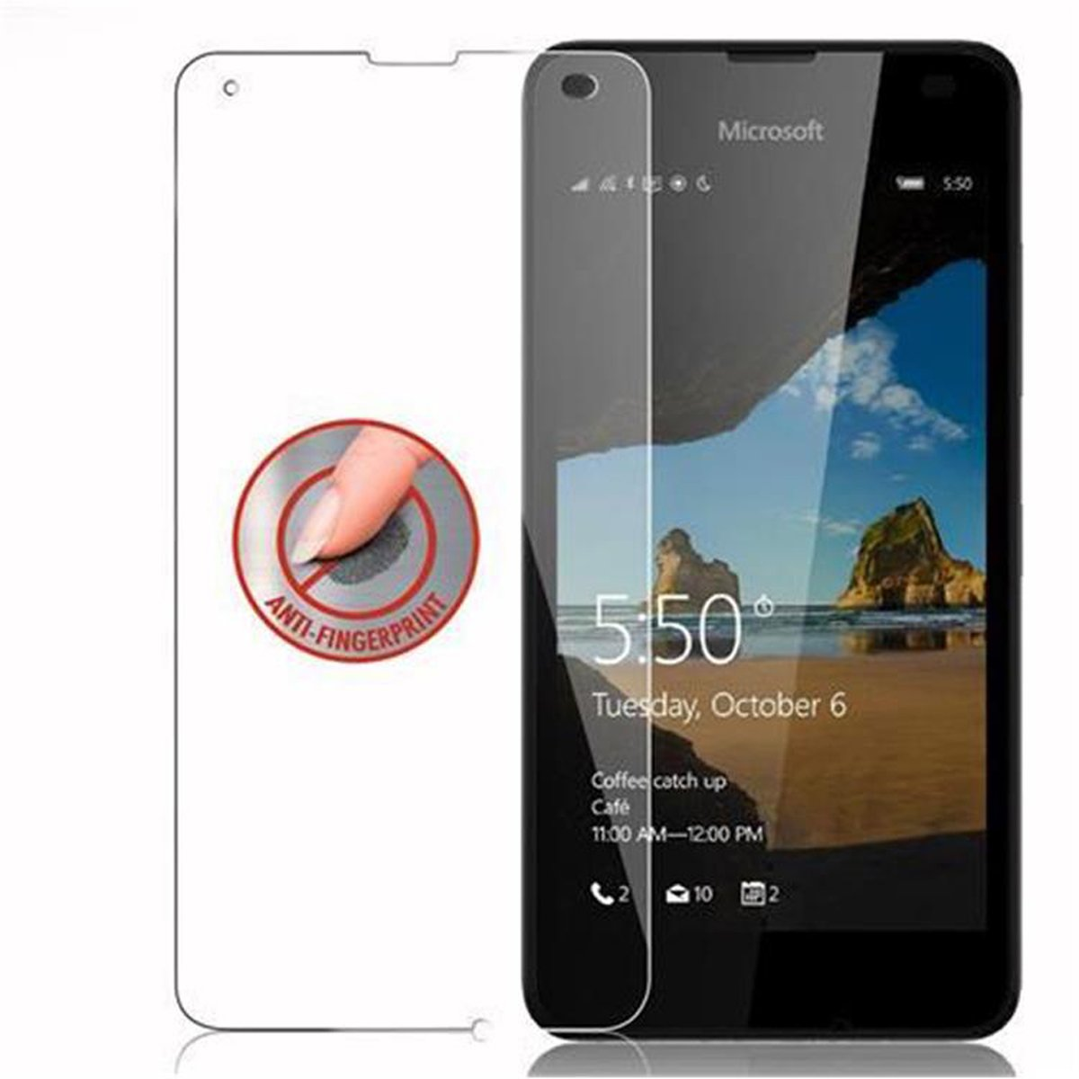 CADORABO Schutzglas Tempered Glas Nokia Lumia 550) Schutzfolie(für