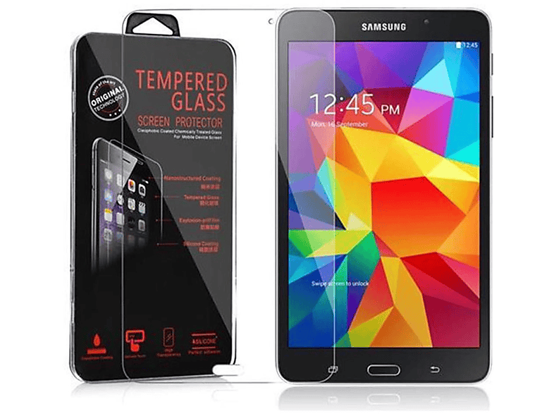 CADORABO Schutzglas Tablet Schutzfolie(für Samsung Galaxy Tab 4 (7 Zoll))