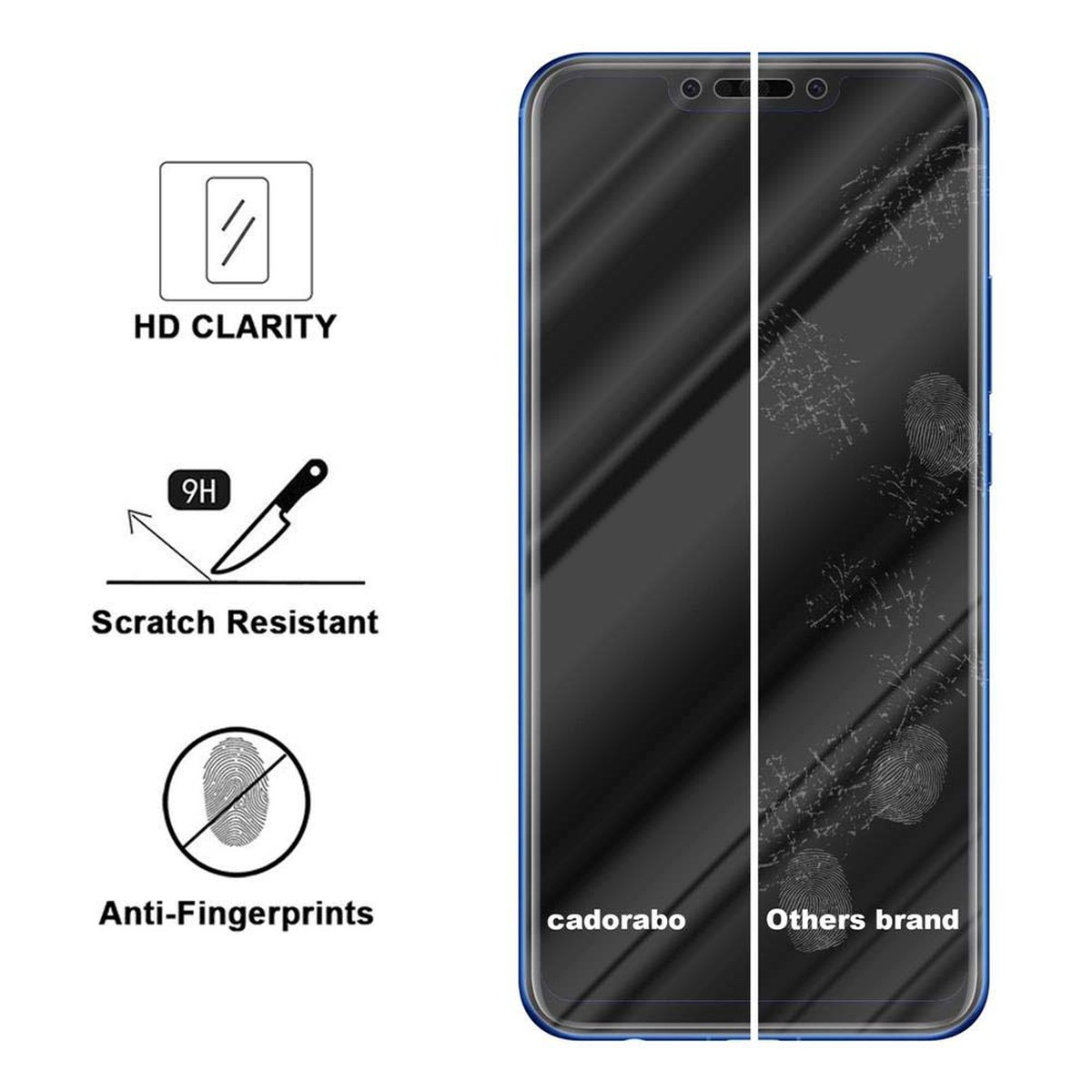 Schutzglas SMART Huawei PLUS CADORABO P Tempered Schutzfolie(für 2019) Glas