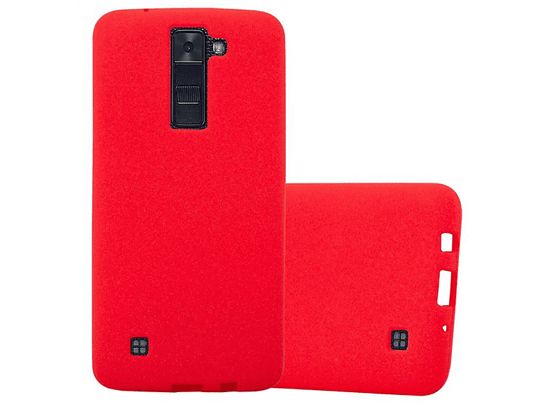 CADORABO TPU Frosted Schutzhülle, Backcover, LG, K8 2016, FROST ROT
