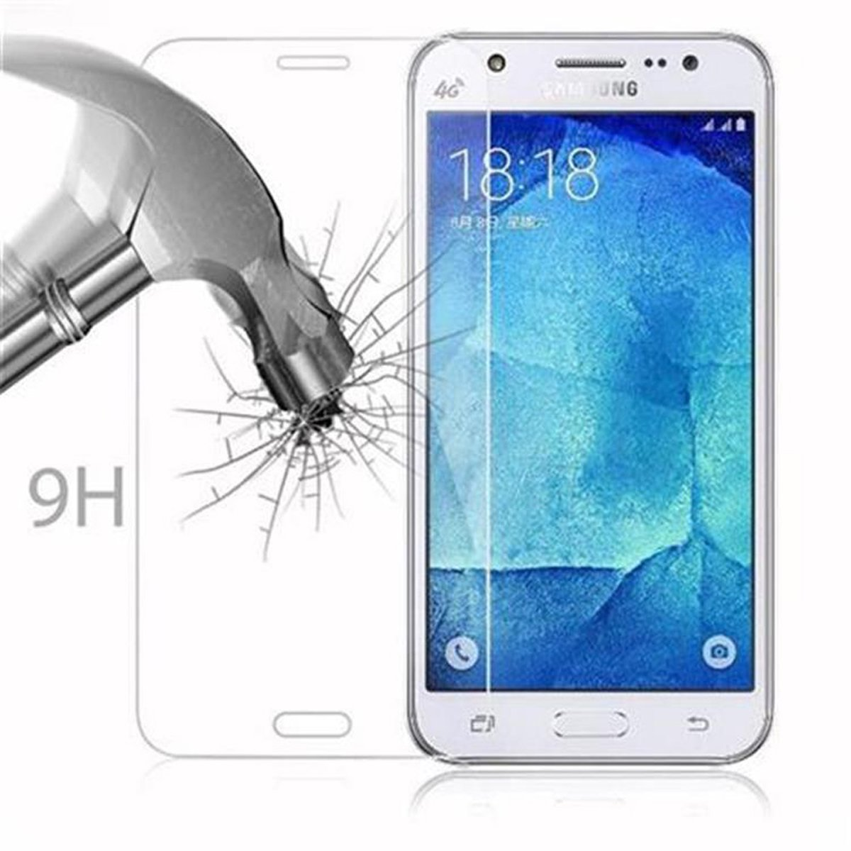 CADORABO Schutzglas Samsung Schutzfolie(für 2015) J5 Galaxy Tempered Glas