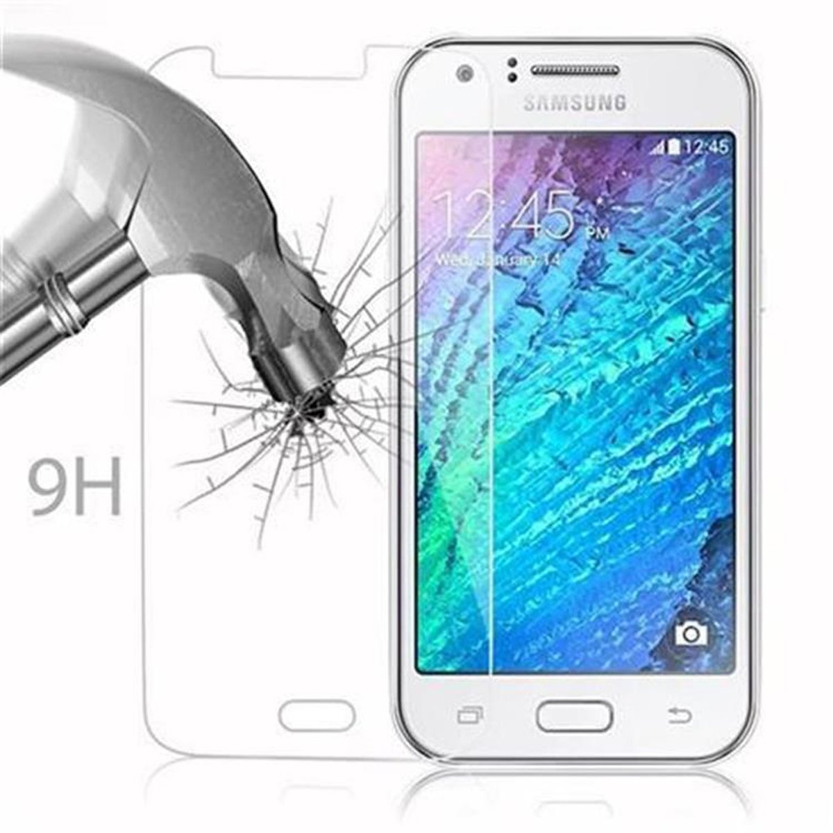 Glas J1 Tempered Samsung Schutzfolie(für Galaxy 2015) CADORABO Schutzglas