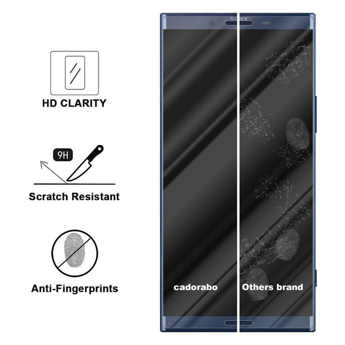 CADORABO Schutzglas Tempered Glas XZ Sony Xperia PRO) Schutzfolie(für