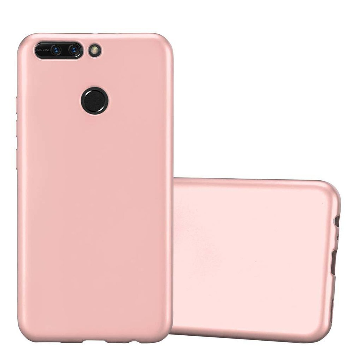 Honor, TPU ROSÉ PRO, CADORABO METALLIC GOLD Hülle, Metallic Backcover, 8 Matt