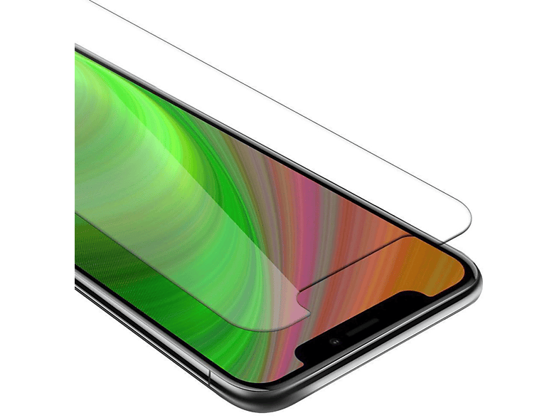 CADORABO Schutzglas Tempered / Apple Glas iPhone Schutzfolie(für XS) X