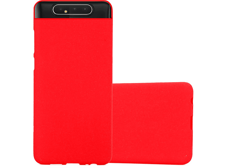 CADORABO TPU Frosted Schutzhülle, Backcover, / Galaxy Samsung, A80 A90 FROST 4G, ROT