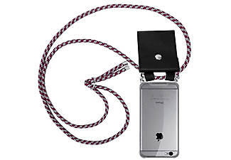 carcasa de móvil  - Funda flexible para móvil - Carcasa de TPU Silicona ultrafina CADORABO, Apple, iPhone 6 PLUS / iPhone 6S PLUS, rojo blanco