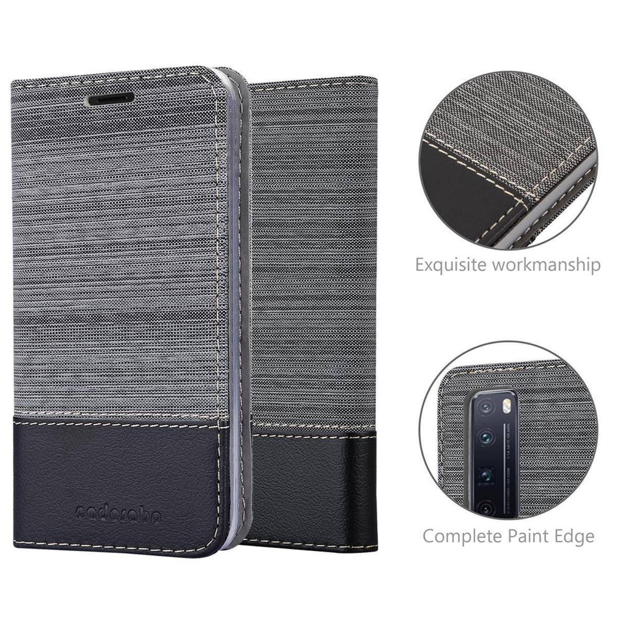 im Book GRAU PRO Style, Huawei, Schutzhülle CADORABO Jeans 5G, 7 NOVA SCHWARZ Bookcover,