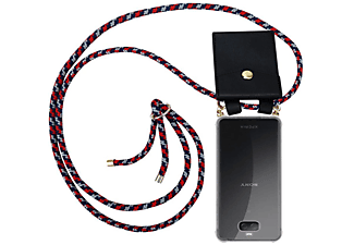 carcasa de móvil  - Funda flexible para móvil - Carcasa de TPU Silicona ultrafina CADORABO, Sony, Xperia 10, rojo azul blanco