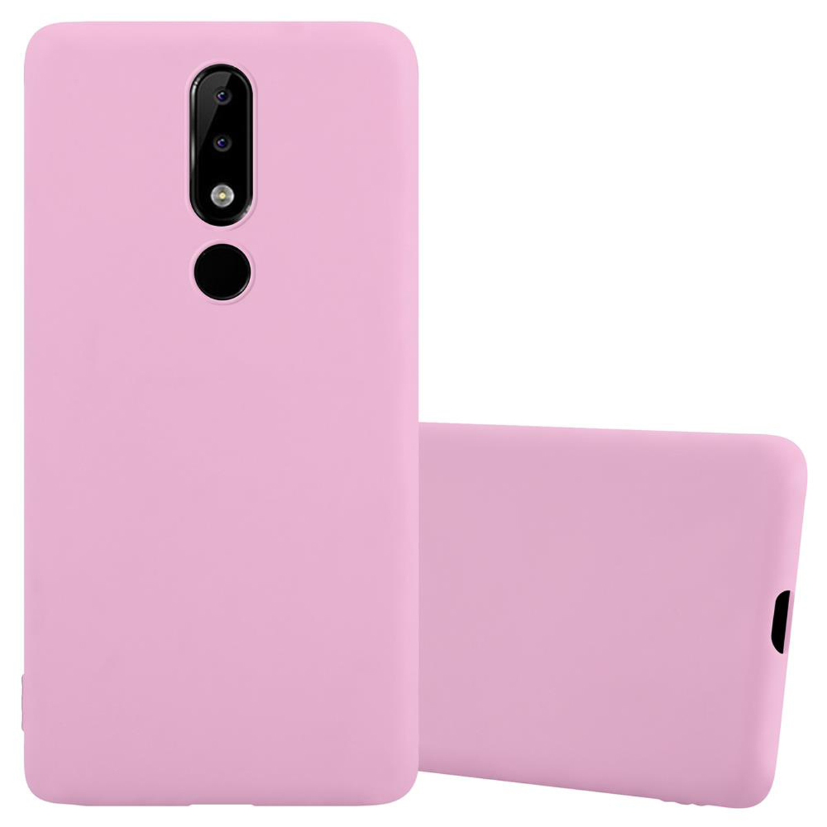 CADORABO Hülle im TPU Candy PLUS Nokia, Style, 5.1 / CANDY ROSA X5, Backcover