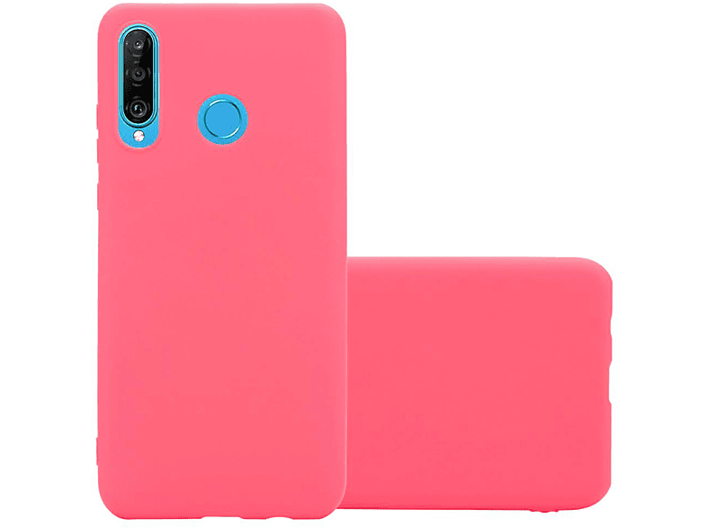 CADORABO Hülle im TPU Candy Style, Backcover, Huawei, P30 LITE, CANDY ROT