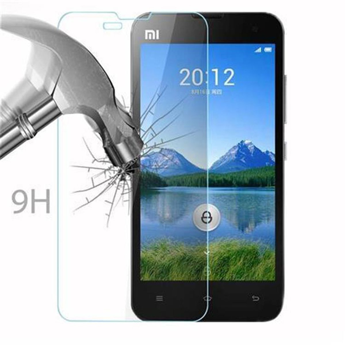 2s) CADORABO Schutzglas Mi Tempered Xiaomi Glas Schutzfolie(für