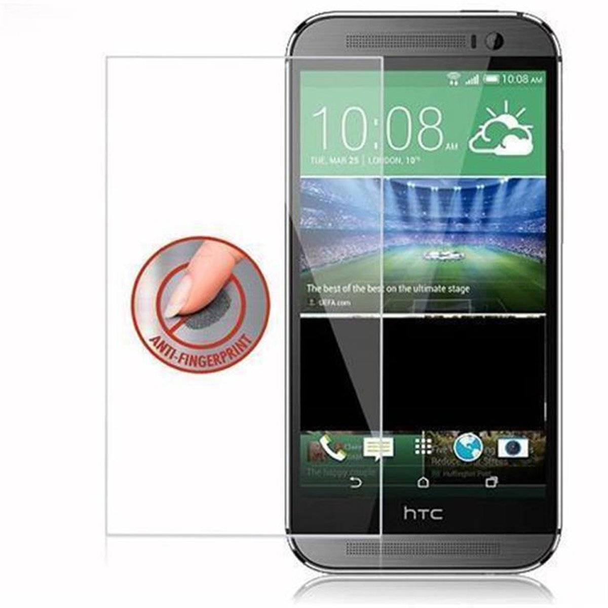 CADORABO Schutzglas Tempered Glas M8) HTC ONE Schutzfolie(für
