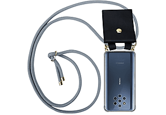 carcasa de móvil  - Funda flexible para móvil - Carcasa de TPU Silicona ultrafina CADORABO, Nokia, 10, gris argentado