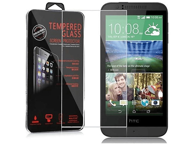 Glas CADORABO HTC Desire Tempered Schutzglas Schutzfolie(für 510)