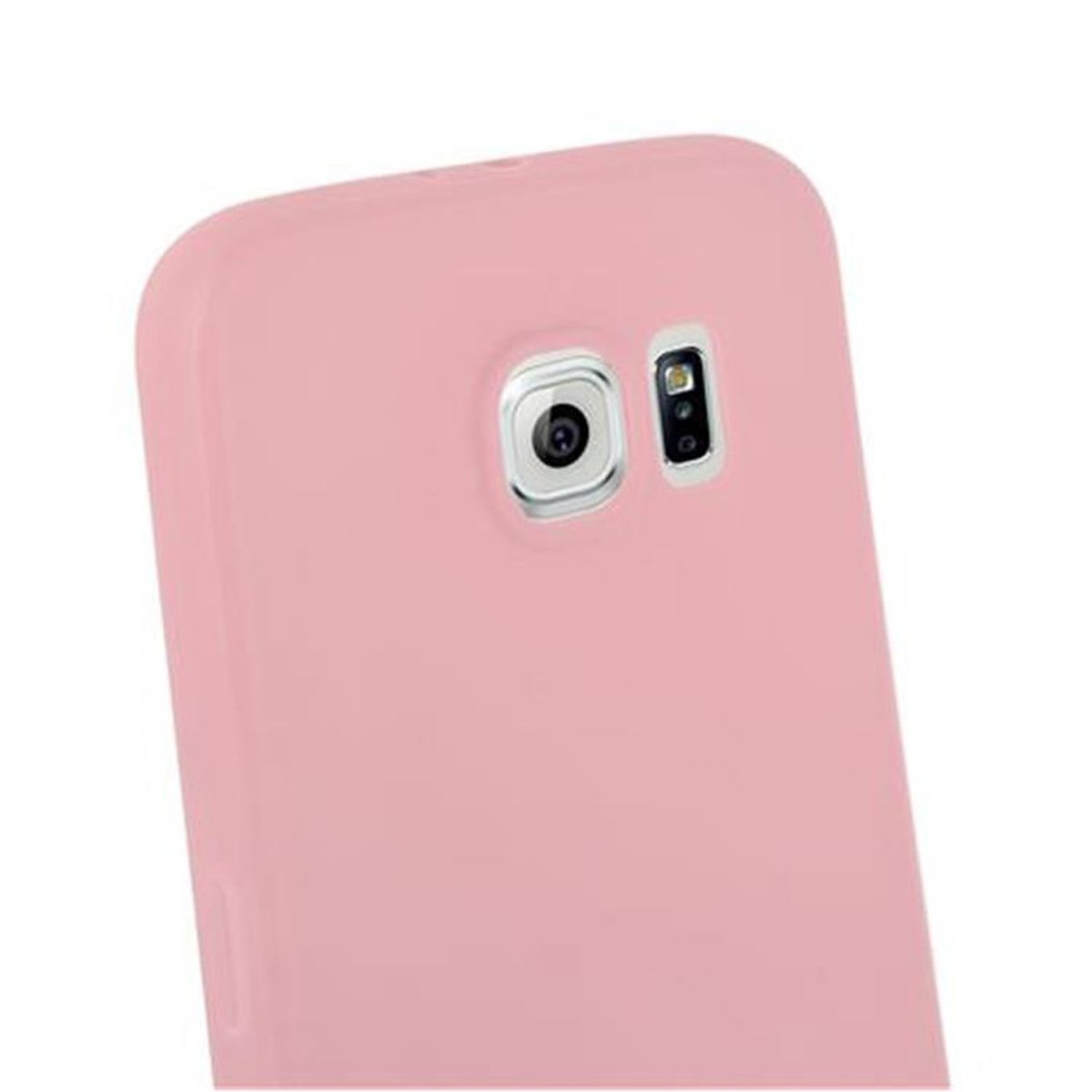 Galaxy Backcover, im CANDY Samsung, Hülle Style, TPU S6, Candy CADORABO ROSA