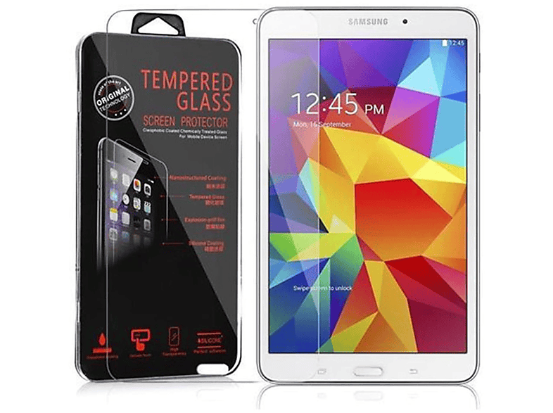 CADORABO Schutzglas Tablet Schutzfolie(für Samsung Galaxy Tab 4 (8 Zoll))
