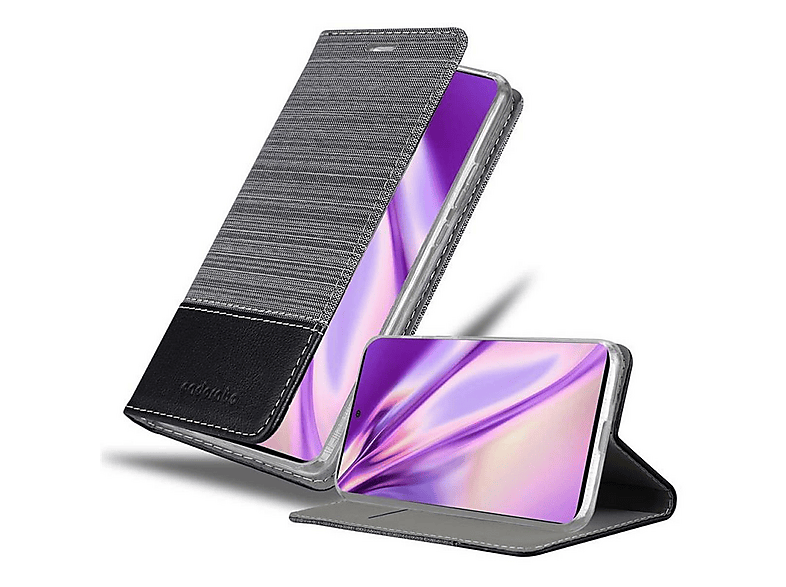 Cadorabo Custodia Libro Per Honor 8 In NERO CARBONE - Con Vani Di Carte
