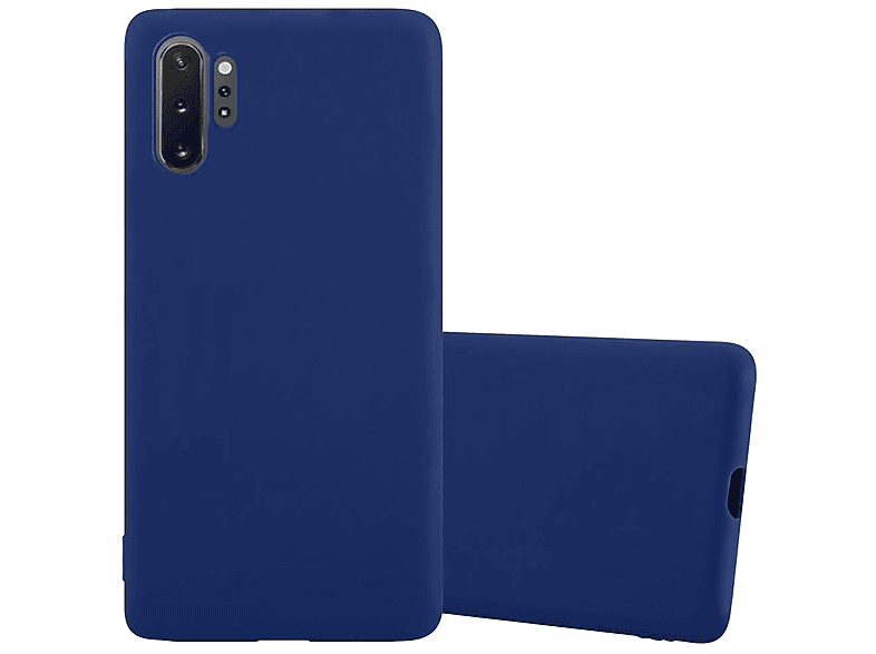 CANDY BLAU Samsung, Candy PLUS, CADORABO Style, NOTE Hülle Backcover, im TPU DUNKEL Galaxy 10