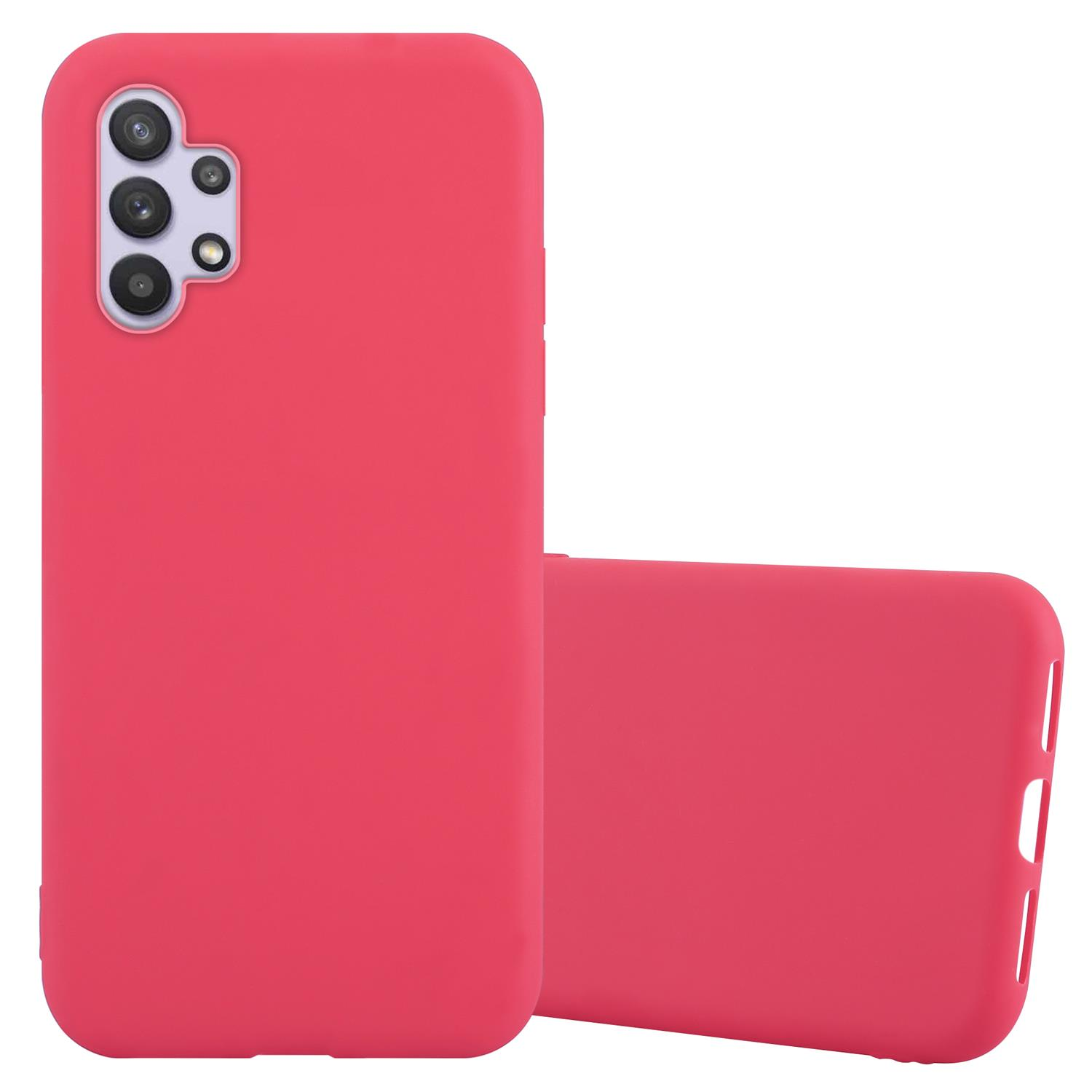 CADORABO Hülle im TPU Backcover, Style, Candy 5G, Samsung, CANDY A32 ROT Galaxy