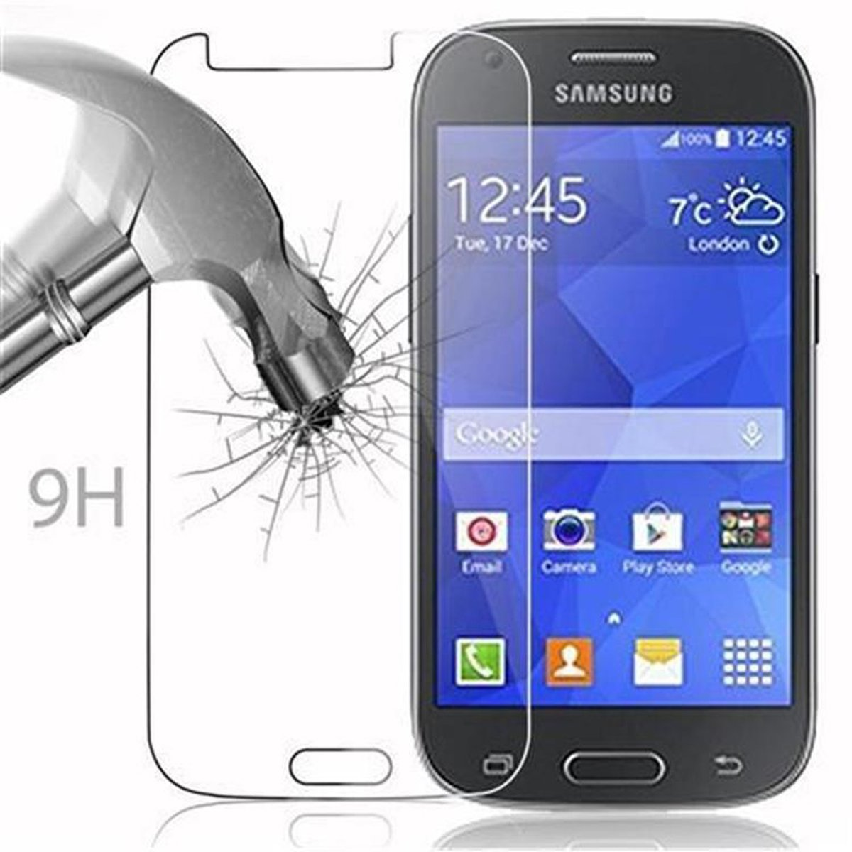 Schutzglas Tempered ACE Galaxy 4) Schutzfolie(für Glas Samsung CADORABO