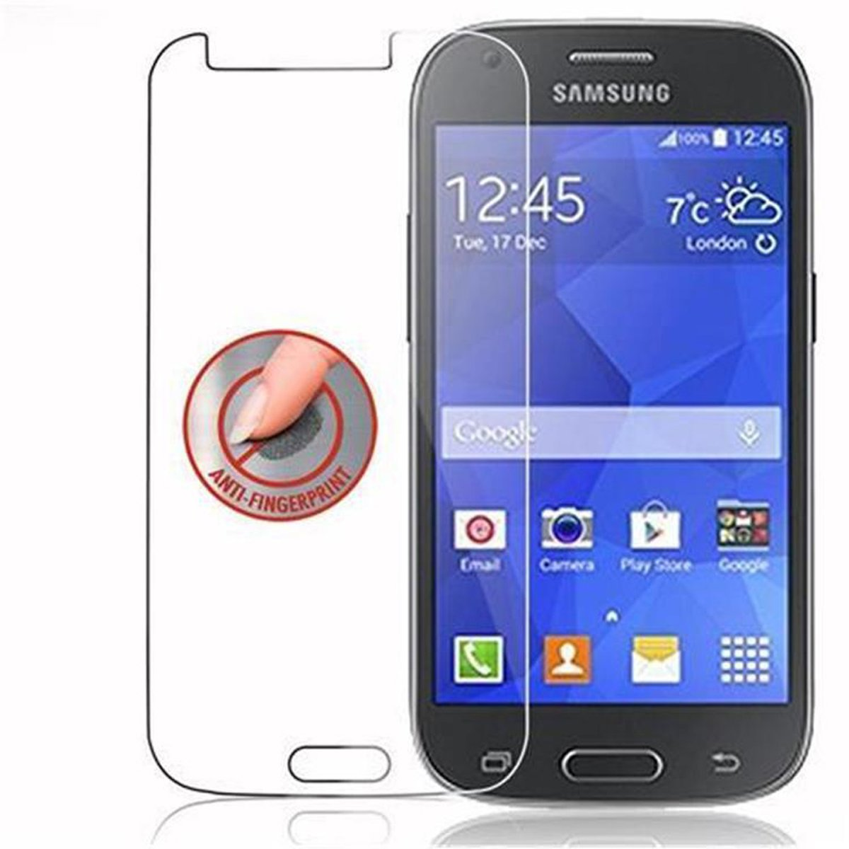 CADORABO Schutzglas Glas Tempered Galaxy ACE 4) Schutzfolie(für Samsung