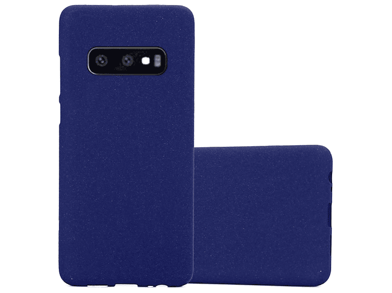 CADORABO TPU Schutzhülle, Samsung, FROST Backcover, BLAU S10e, Galaxy Frosted DUNKEL