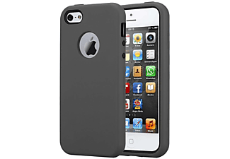 carcasa de móvil Funda rígida para móvil de plástico duro y TPU – Carcasa Híbrida;CADORABO, Apple, iPhone 5 / iPhone 5S / iPhone SE, gris cuarzo