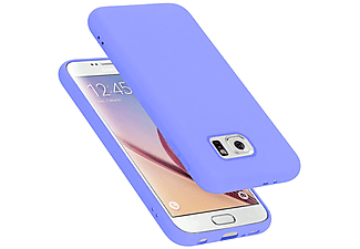 carcasa de móvil  - Funda flexible para móvil - Carcasa de TPU Silicona ultrafina CADORABO, Samsung, Galaxy S6, liquid lila claro