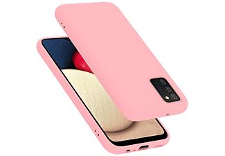carcasa de móvil  - Funda flexible para móvil - Carcasa de TPU Silicona ultrafina CADORABO, Samsung, Galaxy A02s, liquid rosa
