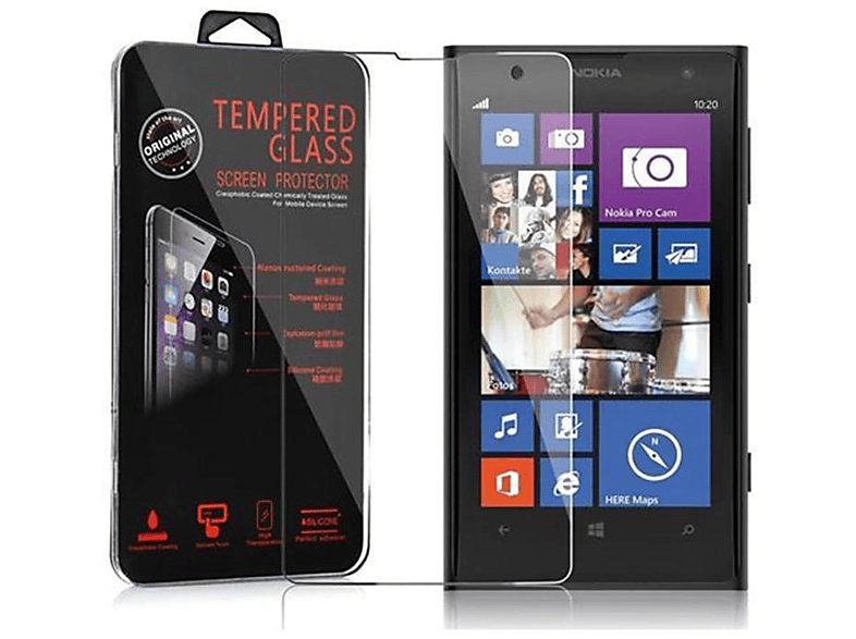 CADORABO Schutzglas Tempered Lumia Glas 1020) Schutzfolie(für Nokia