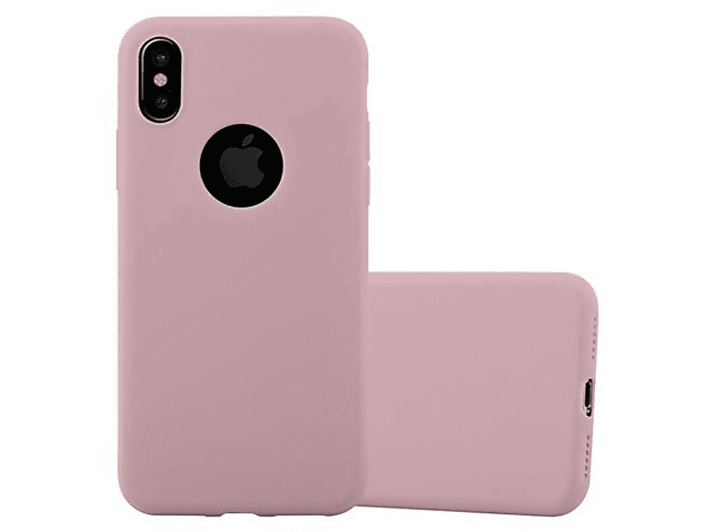 CADORABO Hülle im TPU Candy Style, Backcover, Apple, iPhone X / XS, CANDY ROSA